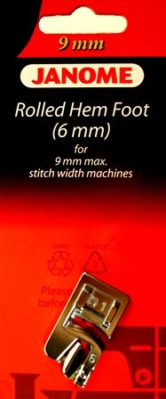 6mm Rolled Hem Foot (9mm Machines) Janome