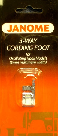 Janome 3 Way Cording Foot (5mm)