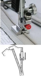 Concealed Zipper Foot (5/7mm Machines) Janome