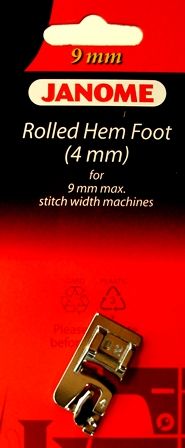 4mm Rolled Hem Foot 9mm