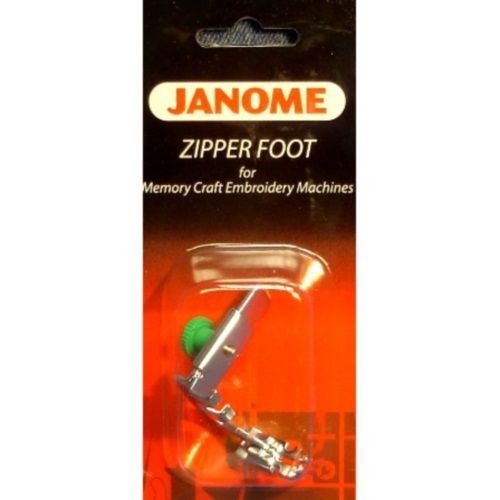 Narrow Base Zipper Foot (7mm High Shank Machines) Janome
