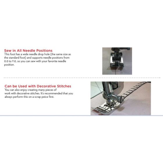 Janome Bi-Level Foot 7mm