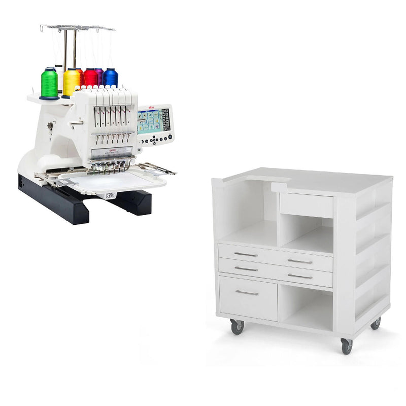 Elna eXpressive 970 w/ Ava Embroidery Cabinet