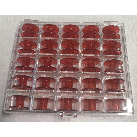 Red Bobbins w/ Case (25 Per Pack)