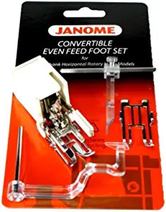 Janome Convertible Even Feed Foot Set Low Shank Horizontal Rotary Hook Models